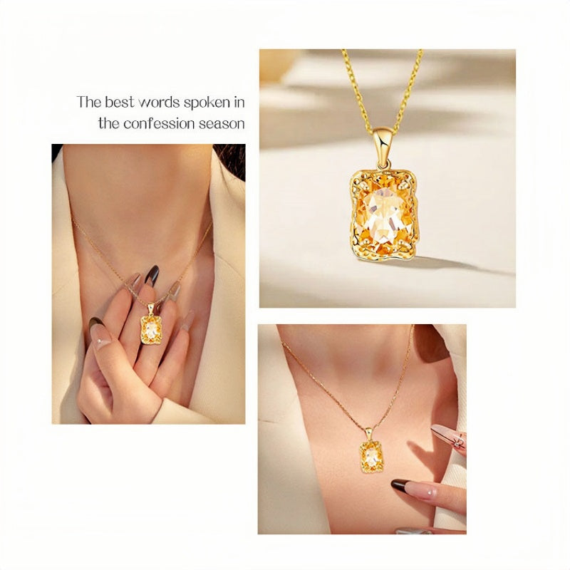 Collier en cristal naturel « Succès Joyeux »