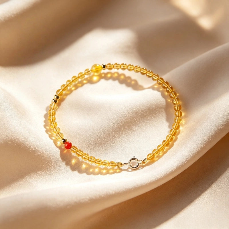 Natural Citrine Bracelet - Wear Sunshine on Your Wrist