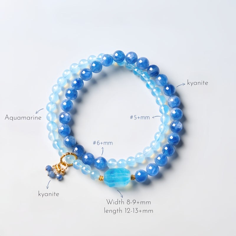 Bracelet aigue-marine Mana Bar