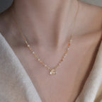 Collier en citrine pure – Attire la richesse, renforce la confiance, absorbe la lumière du soleil