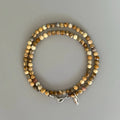 Natural Stone Faceted Bead Stackable Bracelet - Gentle Energy & Daily Healing