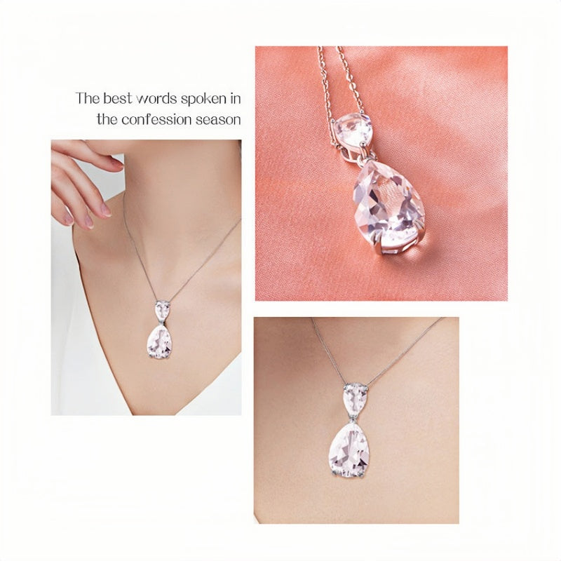 Collier en cristal naturel Star Drop