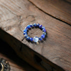 Aquamarine & Lapis Lazuli Ring - Clears Muddled Thoughts