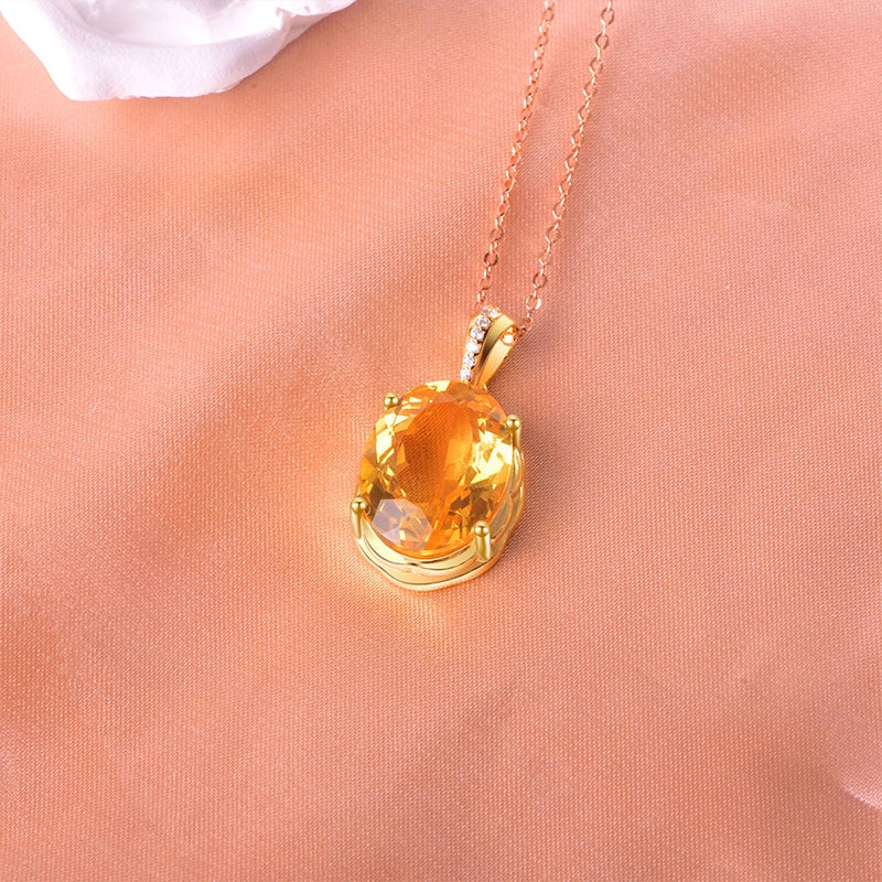Collier en cristal naturel Ambre Chuchotement