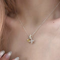 Collier Citrine Papillon Naturel - Attire une Richesse Stable & Stimule la Carrière