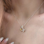 Collier Citrine Papillon Naturel - Attire une Richesse Stable & Stimule la Carrière
