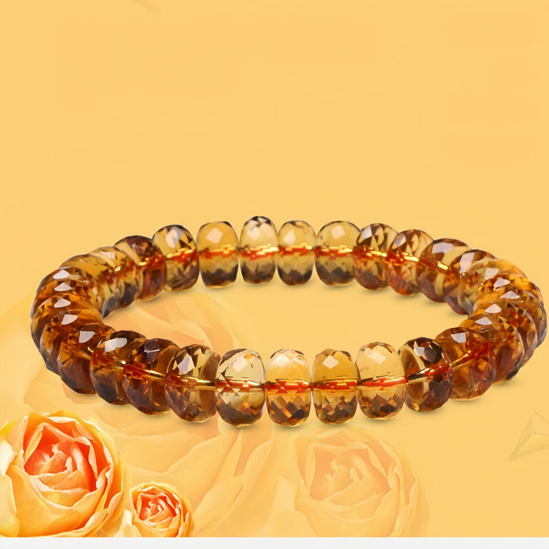 Bracelet en cristaux naturels du chakra du plexus solaire