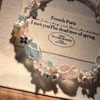 Bracelet tressé floral fait main