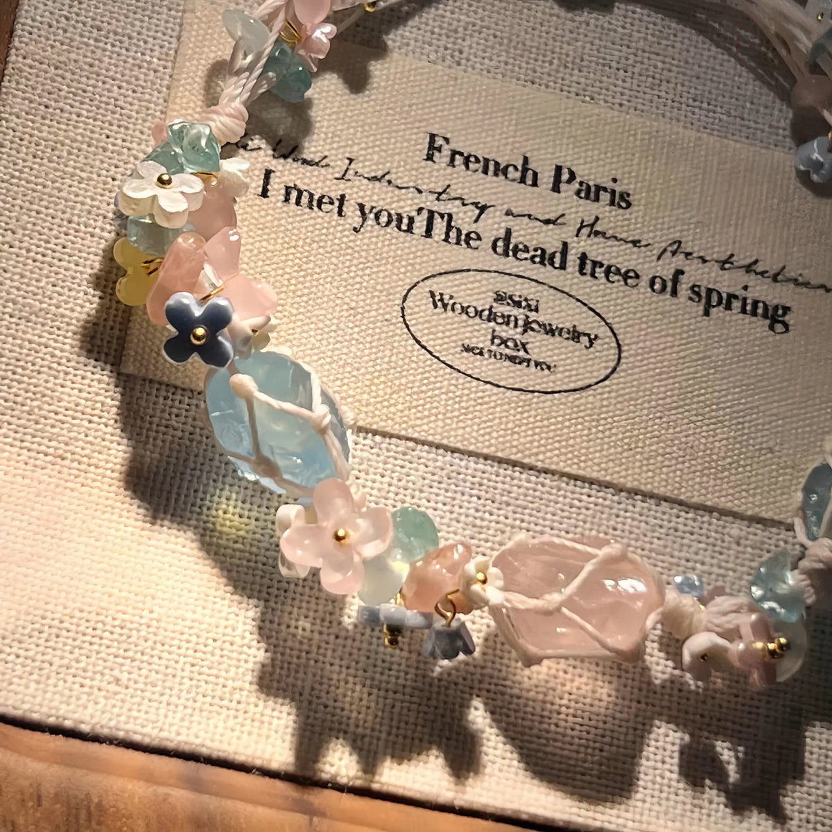 Natural Aquamarine Braided Bracelet - For Soothing Energy