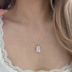 Collier en quartz clair Nœud brillant – Purifie l'aura, éclaircit l'esprit