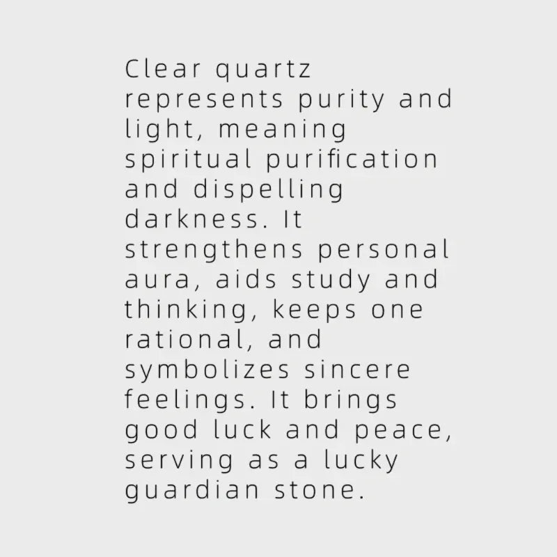 Moon Whisper Natural Crystal  Necklace