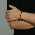 Bracelet en Œil de Tigre Naturel S925 pour Couple - Attraction de Richesse pour Homme, Cadeau de Saint-Valentin