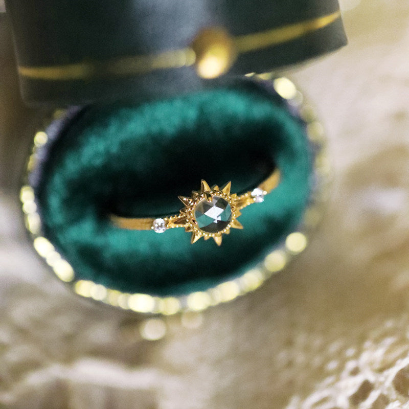 Bague en cristal naturel transparent – Clarté, Équilibre & Bonne Fortune