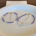 Collier en cristal naturel couronne vintage