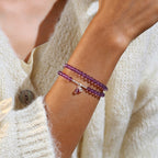 Bracelet « Muguet » en Améthyste naturelle – Sagesse ouverte, Attire les bienfaiteurs