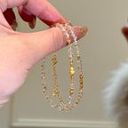Bracelet Gourde Citrine Naturelle – Attire Richesse & Chance, Booste la Vraie Romance