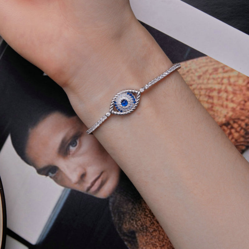 Bracelet de tennis œil de protection