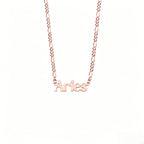 Collier personnalisé en argent pur S925 avec pendentif lettre - Collier prénom anglais