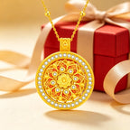 Rotating Lotus Necklace - Cycling Good Luck with Lasting Abundance and Joy