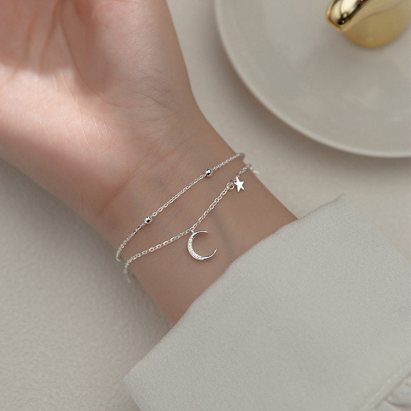 Bracelet Lune et Étoile Pacte d'Amour