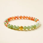 Natural Hetian Jade & Red Agate Bracelet - Wear Peace Close to Your Heart