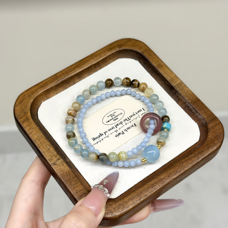 Bracelet aigue-marine Mana Bar