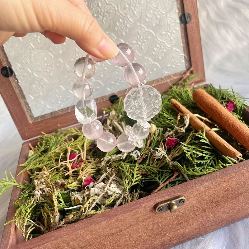 Crystal Herbal Nest Box, Crystal Cleansing & Energy‑Charging Storage Box
