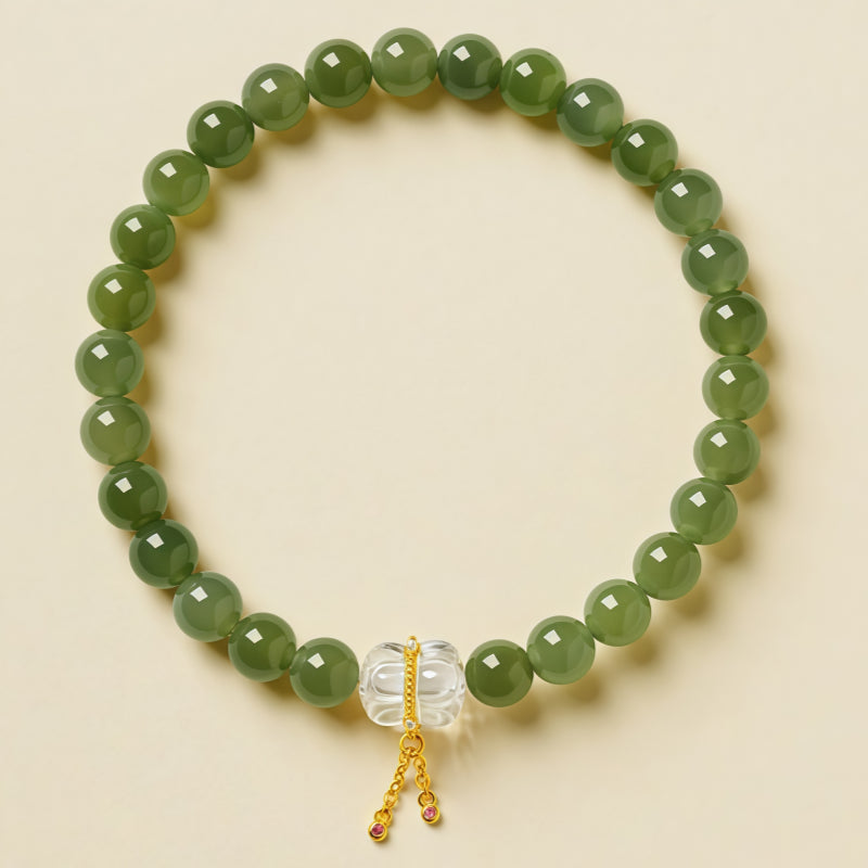 Bracelet Noble Cheval en Jade de Hetian