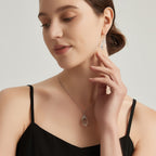 Collier Fleur de Neige en Cristal Naturel