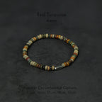 Vintage Natural Stone Beaded Bracelet - Ease Stress & Embrace Serenity