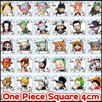 One Piece Square 4cm Acrylic Charms for DIY match game-open in live