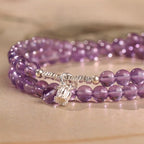 Bracelet « Muguet » en Améthyste naturelle – Sagesse ouverte, Attire les bienfaiteurs