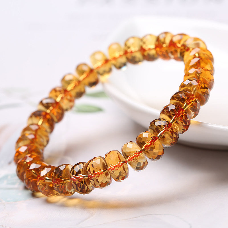 Bracelet en cristaux naturels du chakra du plexus solaire