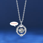 Collier lune et étoile « Amants célestes »
