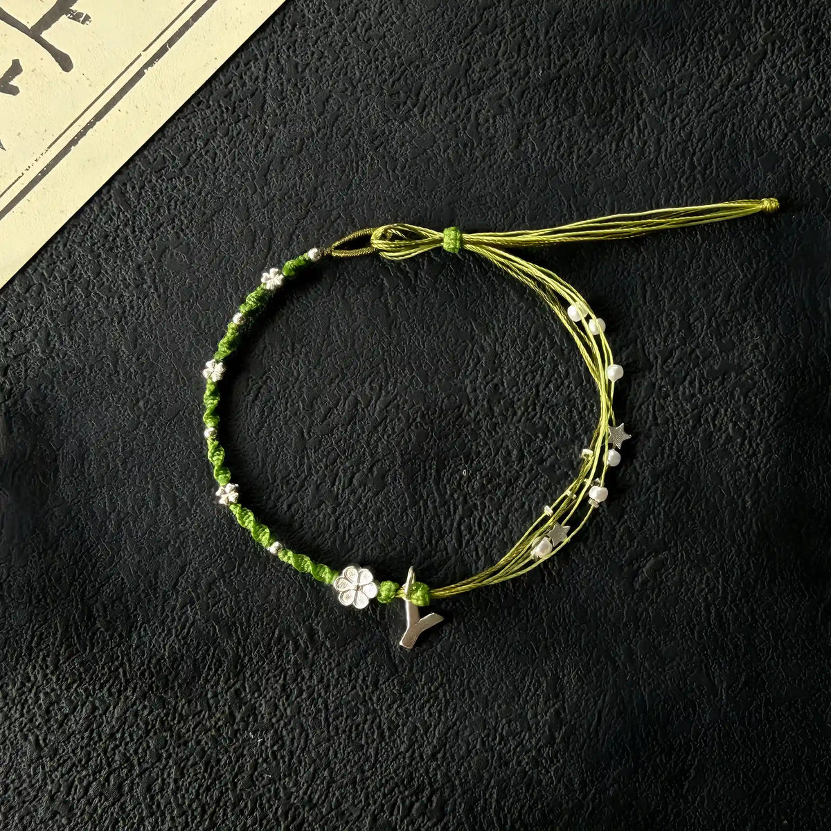 Star & Petal Adjustable Pull Hand-Woven Bracelet - Gentle Daily Styling