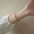Natural Gemstone Stackable Bracelet - Keep Natural Texture & Absorb Earth Energy