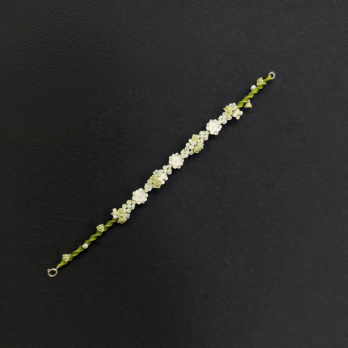 Gentle Forest Handmade Flower Bracelet - Purity & Peace