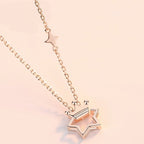Star & Crown Necklace/Bracelet/Earrings Set - Confidence and Glamour