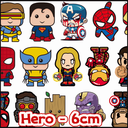 Hero 6cm Acrylic Charms for DIY match game-open in live