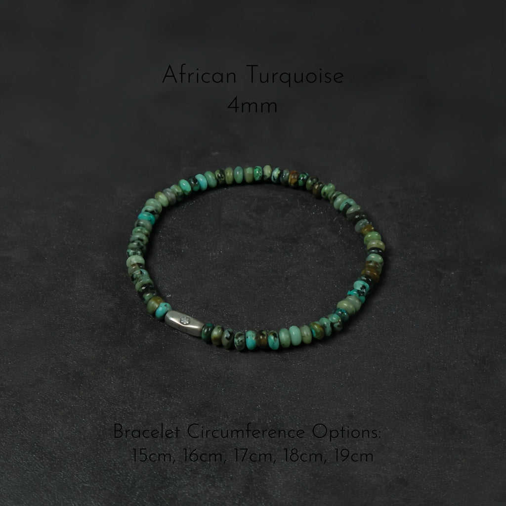Vintage Natural Stone Beaded Bracelet - Ease Stress & Embrace Serenity
