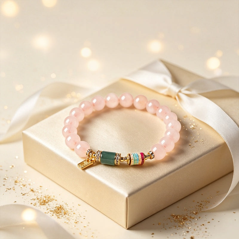 Bracelet en cristal naturel « Amour Destiné »