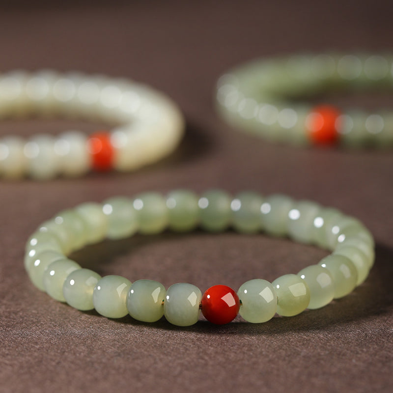 Bracelet Noble Cheval en Jade de Hetian