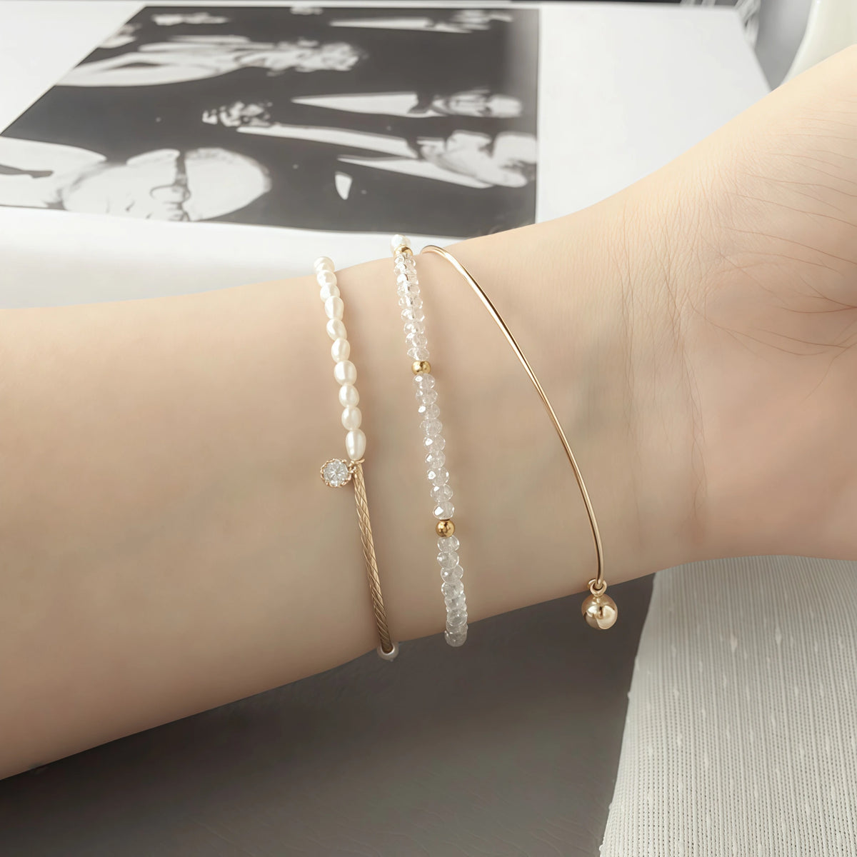 Collier en cristal naturel couronne vintage