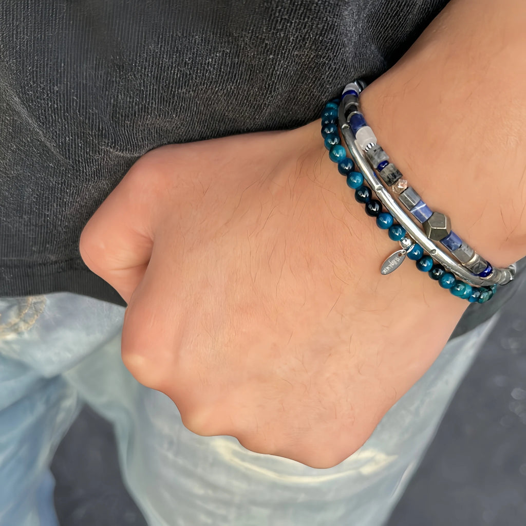 Collier en cristal naturel couronne vintage
