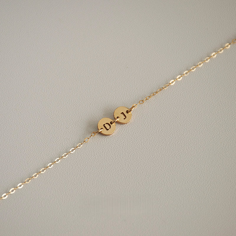Personalized Name 14K Gold-Filled Customizable Letter Necklace (Non-Tarnishing)