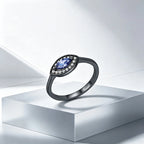 Bague de protection mauvais œil noir – Chasse-malheur, Porte-bonheur