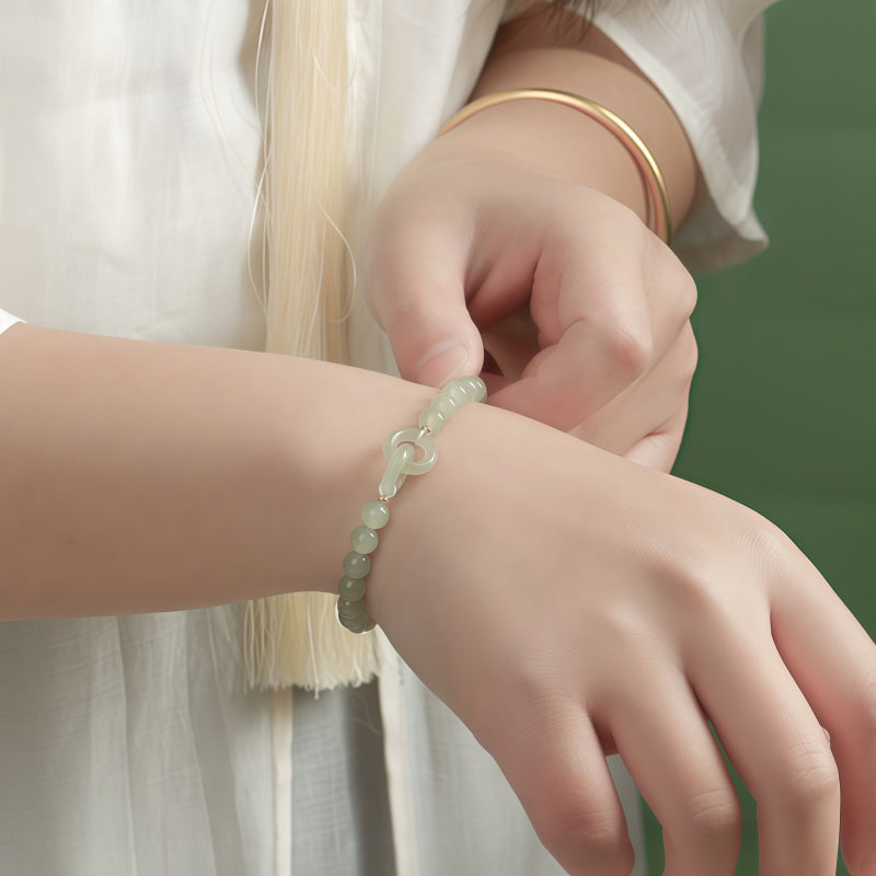 Bracelet Noble Cheval en Jade de Hetian