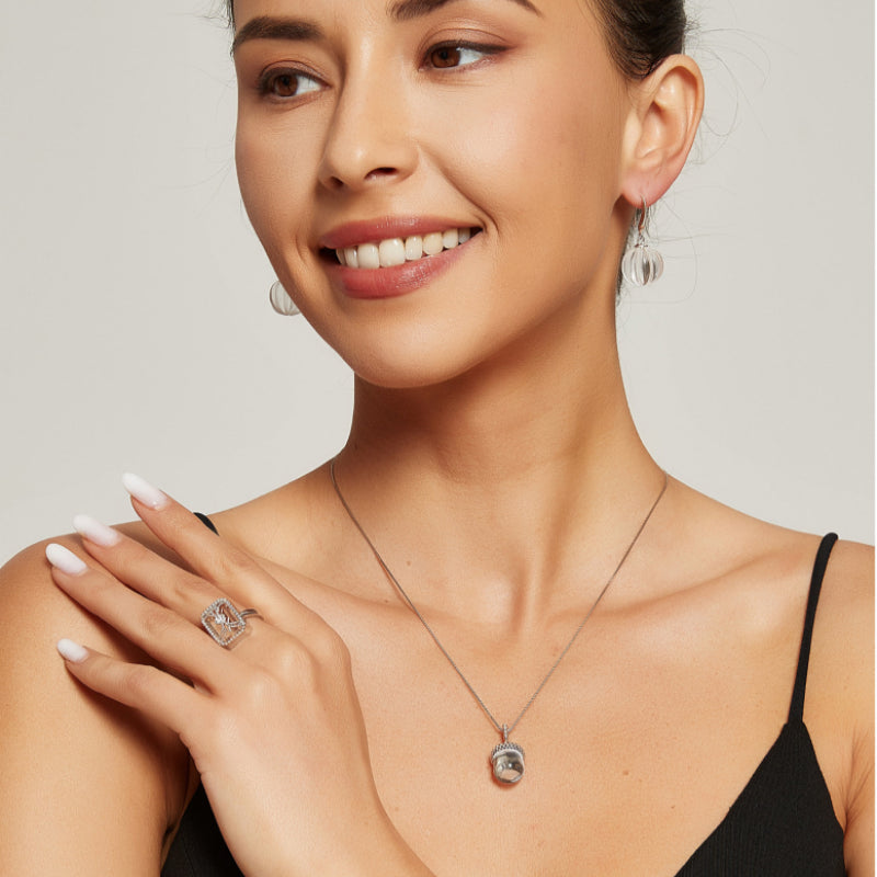 Radiant Glow Natural Clear Quartz Necklace - Clear Negativity, Invite Positivity