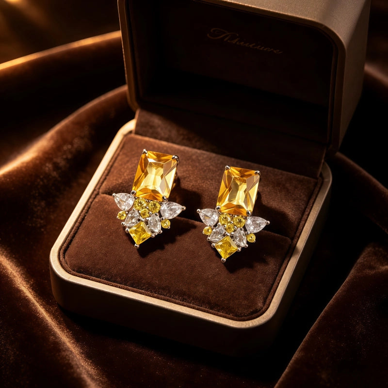 Zorvath Natural Crystal Earrings