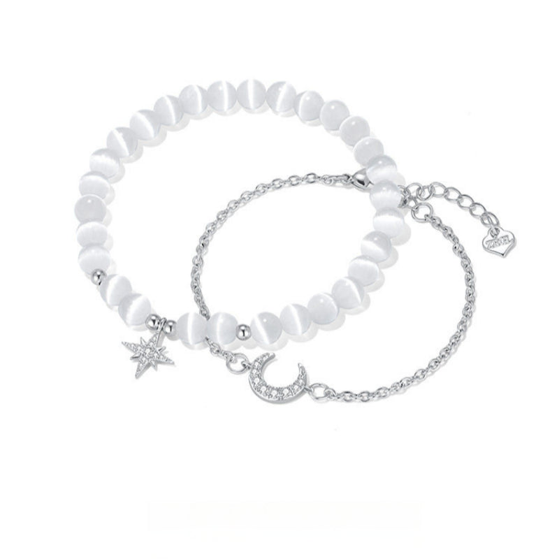 Bracelet Lune et Étoile Pacte d'Amour